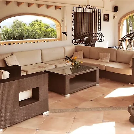 With 5 In Javea, With Wonderful Mountain View, Private Poo