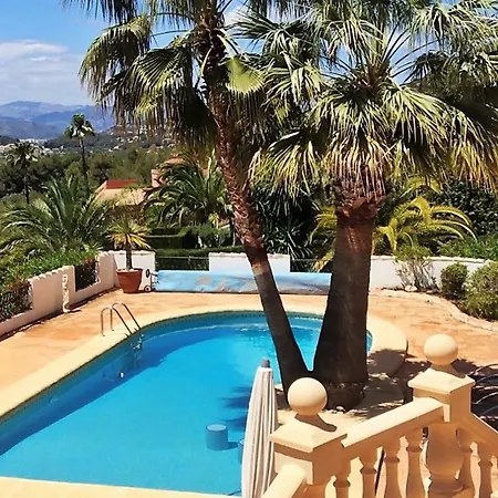 With 5 In Javea, With Wonderful Mountain View, Private Poo